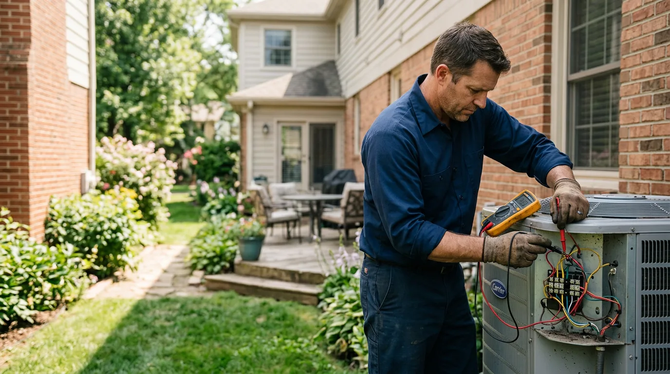 HVAC technician working near Roxbury, ME